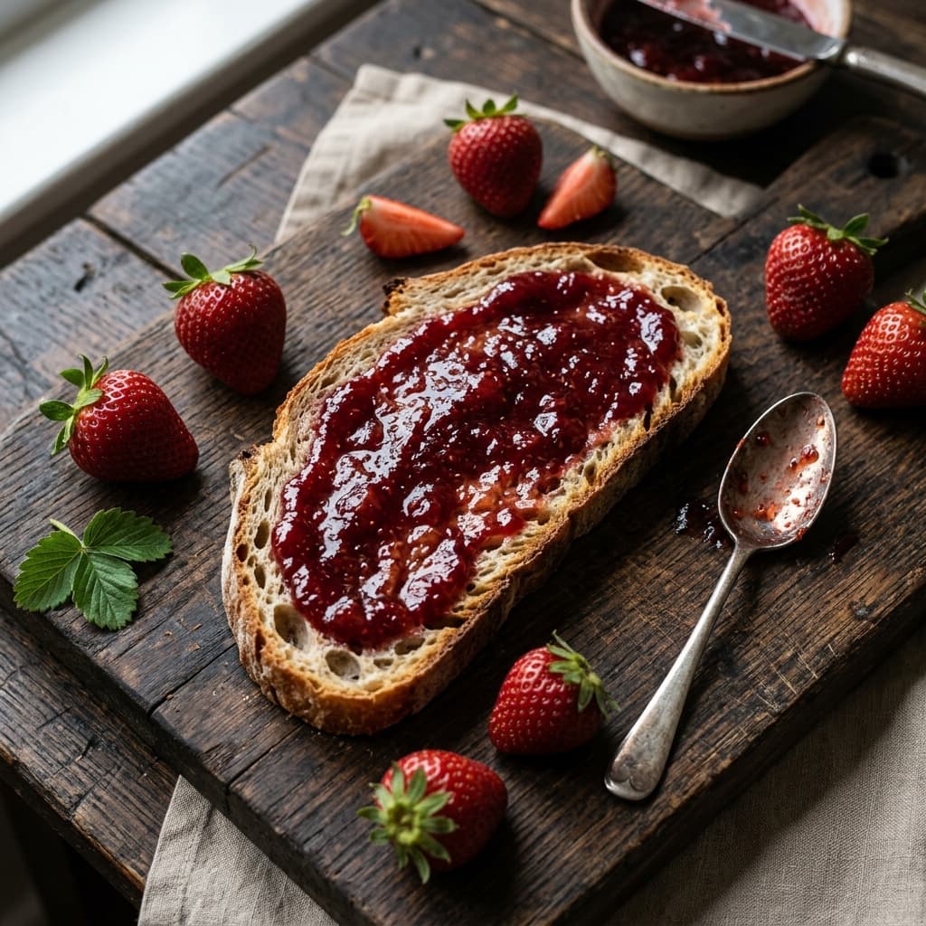 Strawberry Jam on Toast