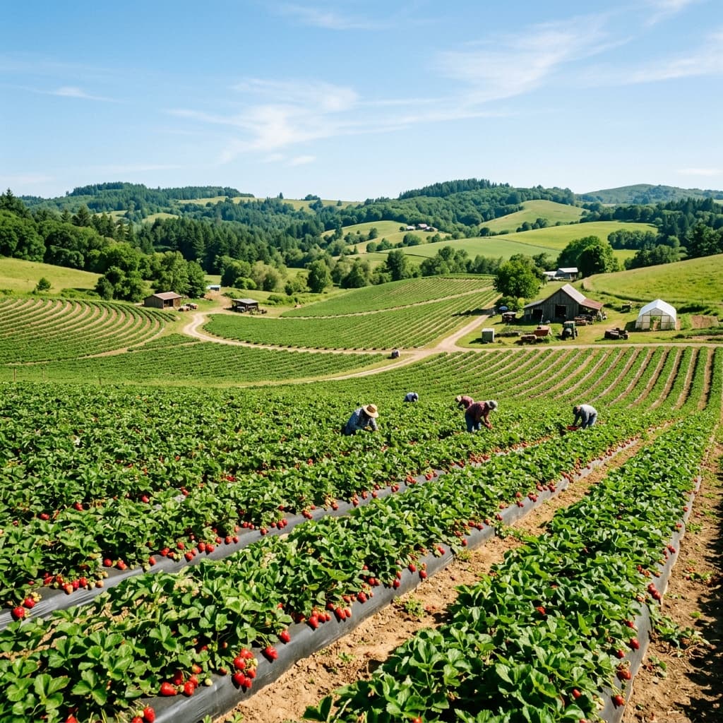 Organic Strawberry Farm